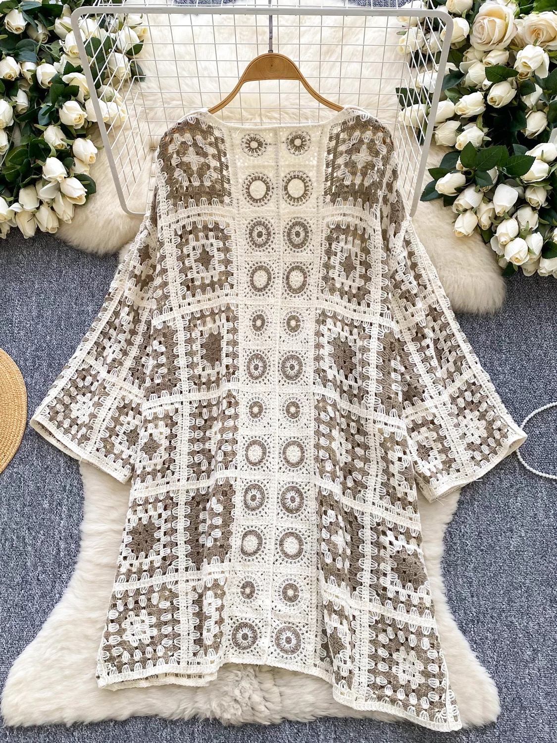 Drama queen crotchet kimono KM122 images